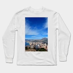 Benidorm Skyline Cityscape Costa Blanca Spain Long Sleeve T-Shirt